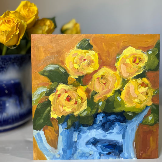 “Yellow Roses” 8x8